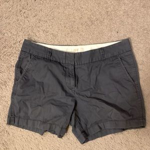 JCrew Slate Gray 5 Inch Chino Shorts - size 8
